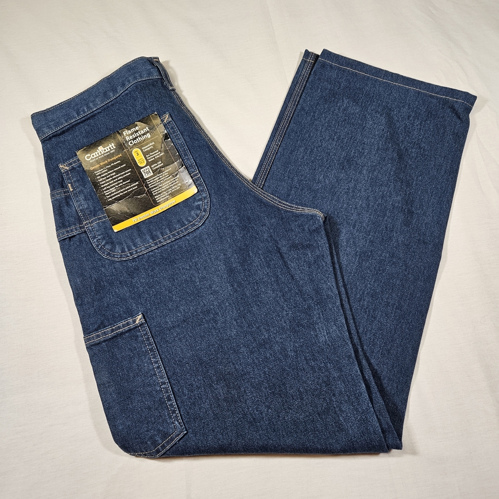 New Carhartt FR Work Dungaree Men's Jeans W31 L34 NWT Flame Resistant Clothing